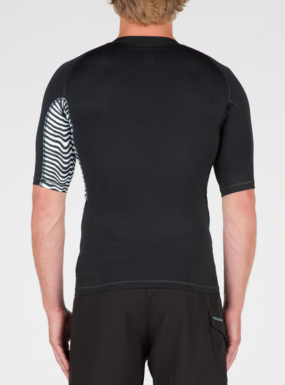 Vibes Short Sleeve Rashguard - Black
