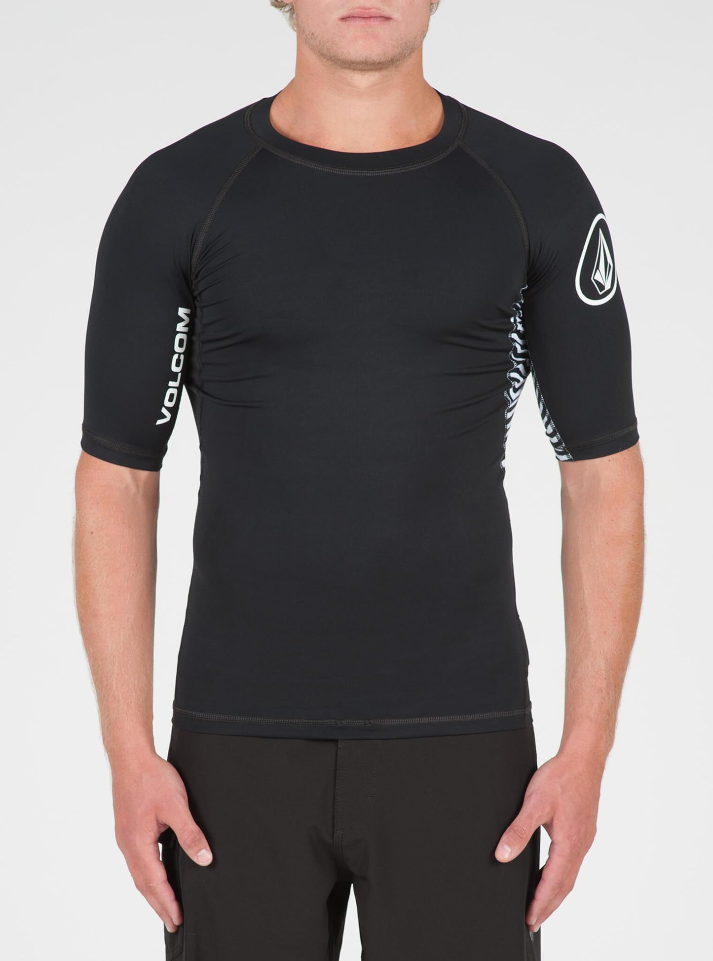 Vibes Short Sleeve Rashguard - Black