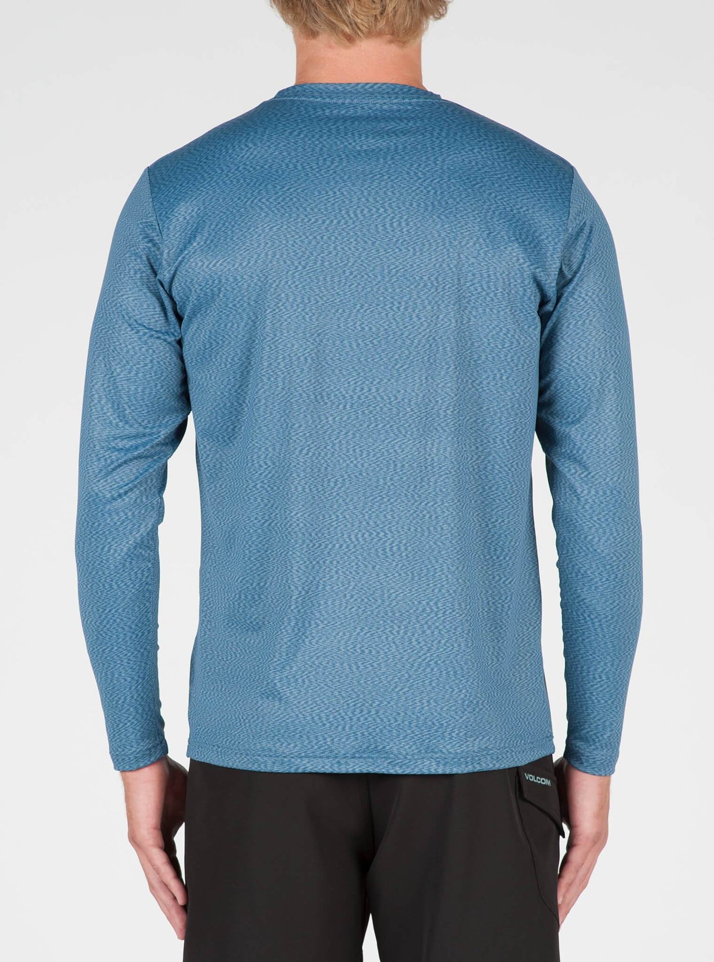 Distortion Long Sleeve Surf Shirt - Smokey Blue