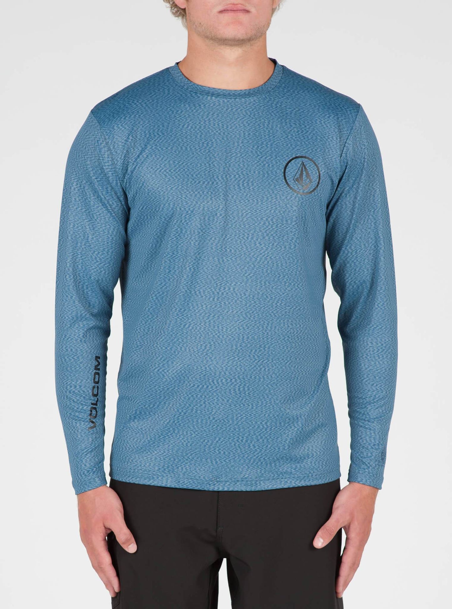 Distortion Long Sleeve Surf Shirt - Smokey Blue