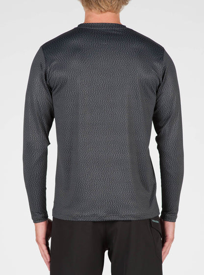Distortion Long Sleeve Surf Shirt - Stealth