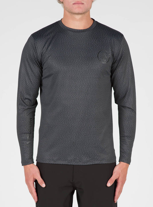 Distortion Long Sleeve Surf Shirt - Stealth