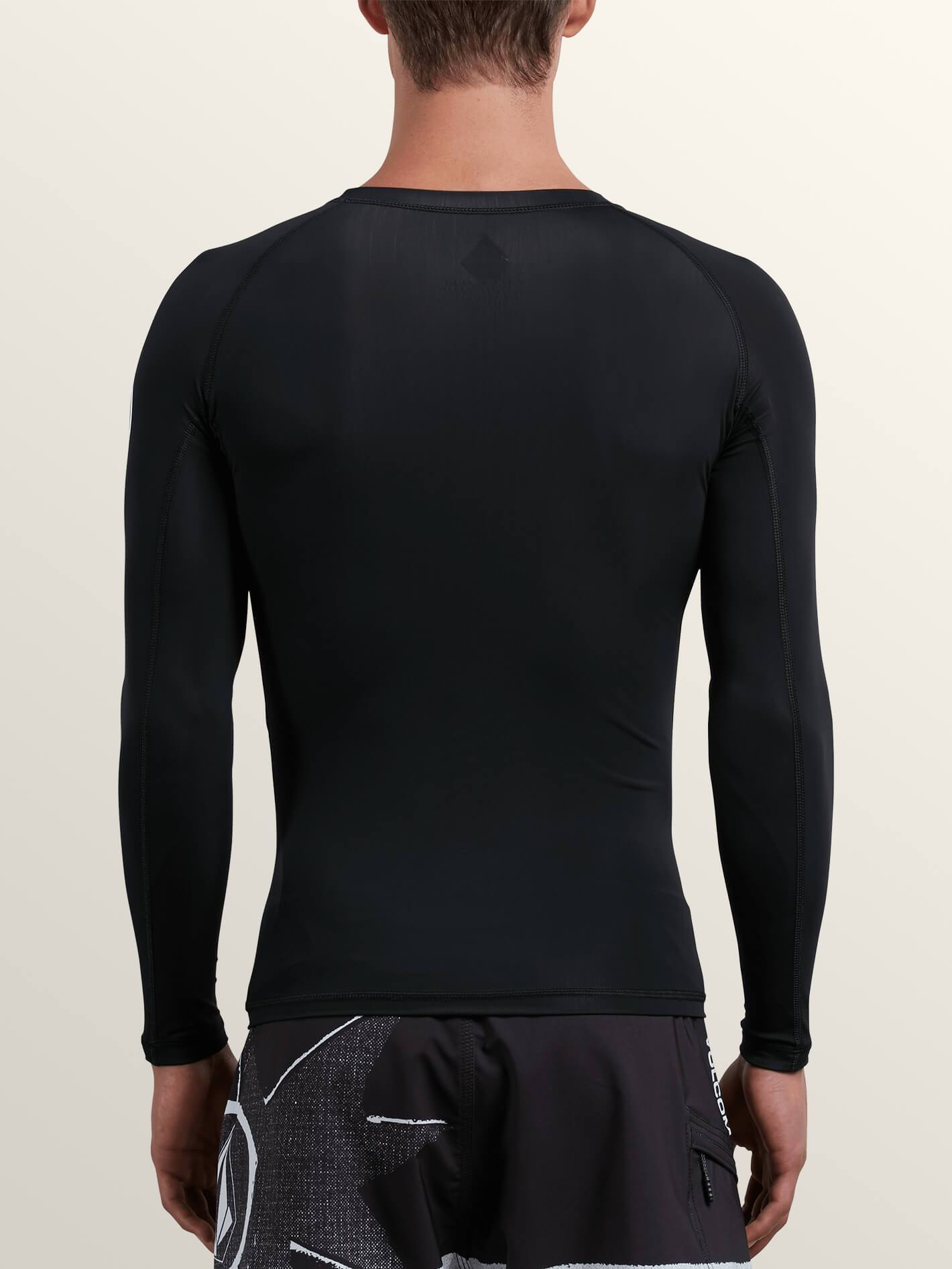 Lido Solid Long Sleeve Rashguard - Black