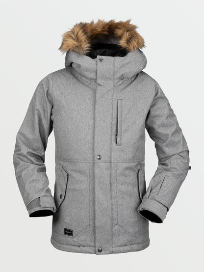 So Minty Insulated Jacket - Heather Grey (Kids)