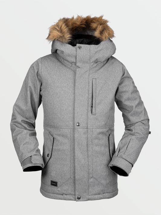 So Minty Insulated Jacket - Heather Grey (Kids)