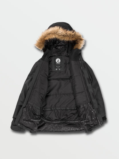 So Minty Insulated Jacket - BLACK - (KIDS)