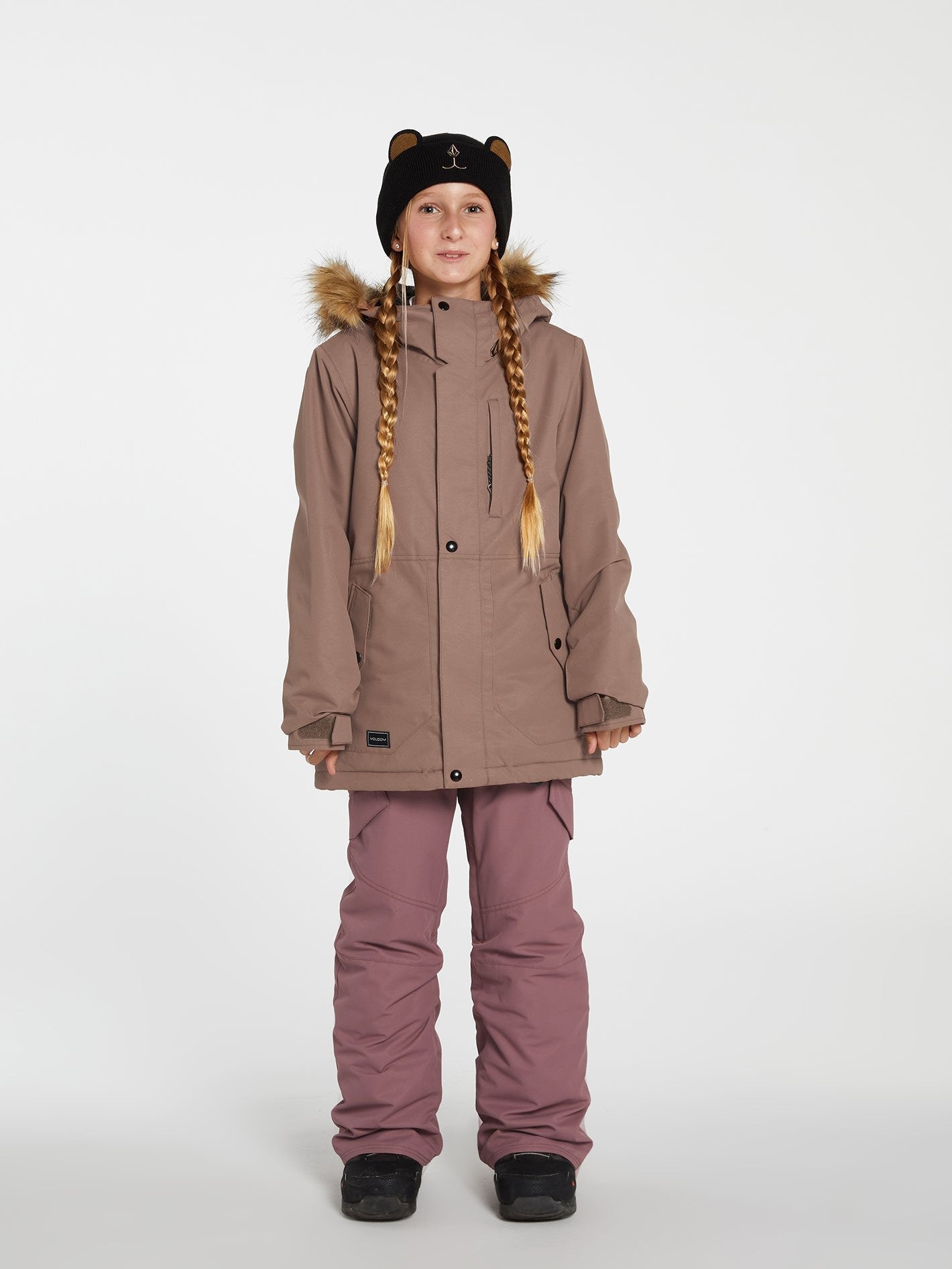 So Minty Insulated Jacket - COFFEE - (KIDS)