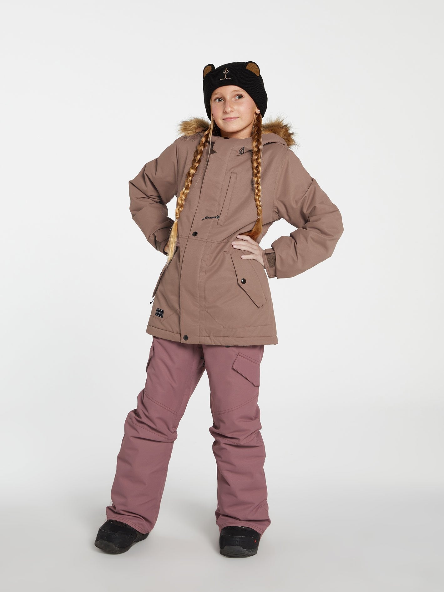 So Minty Insulated Jacket - COFFEE - (KIDS)