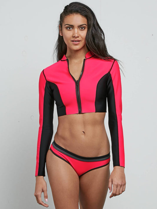 GMJ Core Crop - Electric Coral