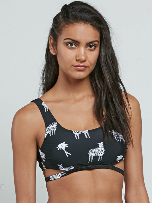 Z For Zebra Scoop Neck - Black