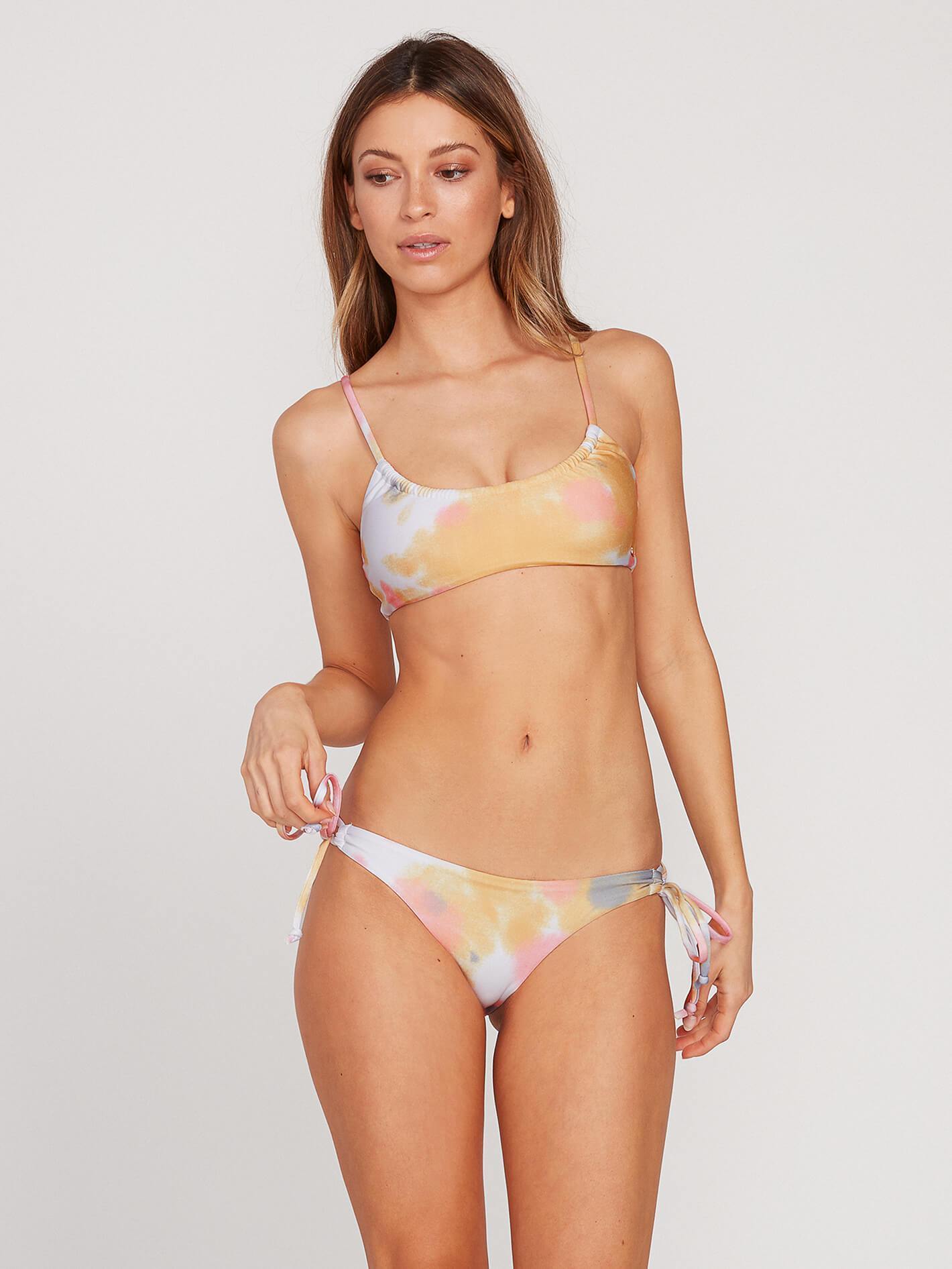 Tie Dye For Scoop Bikini Top - Multi