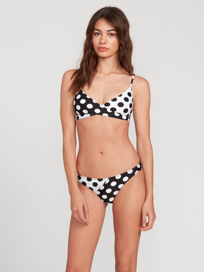 Its A New Dot Crop Bikini Top - Black