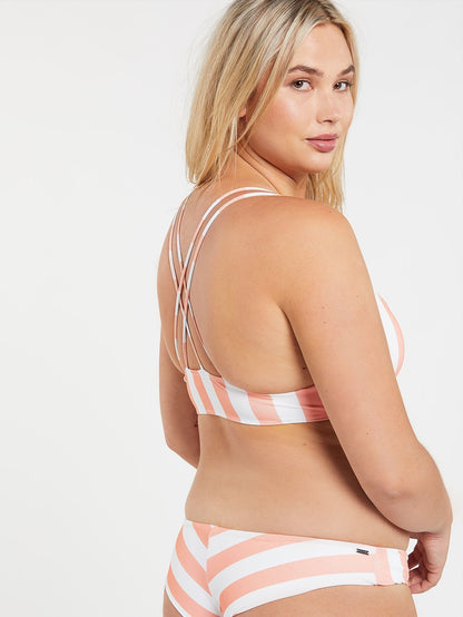 Coco Vneck Bikini Top - Guava
