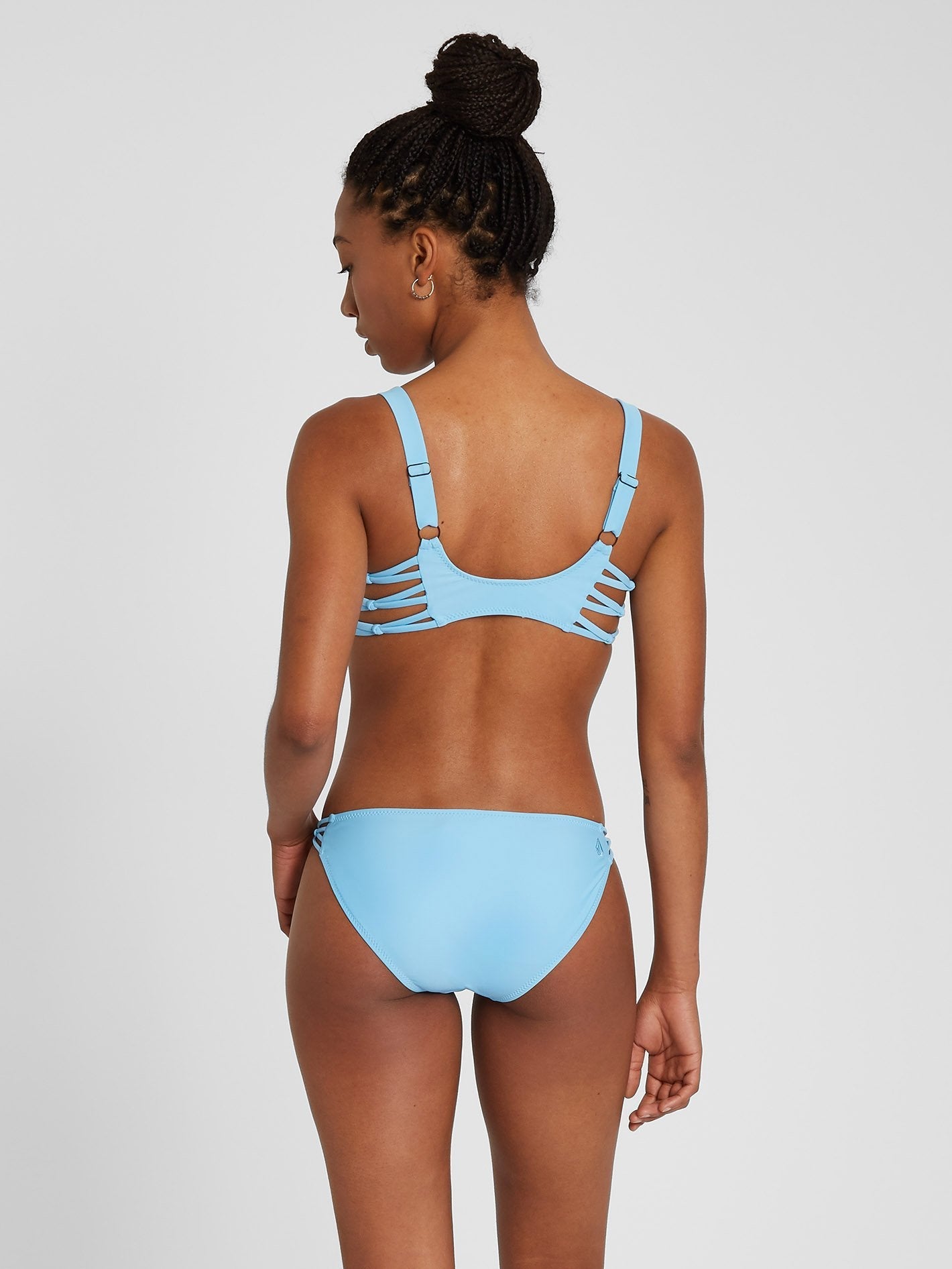 Simply Solid Vneck Bikini Top - Coastal Blue