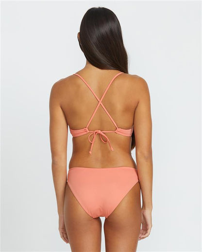 Simply Seamless X Back Halter Bikini Top - SUNSET