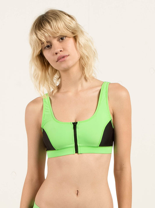 GMJ Crop Top - Electric Green
