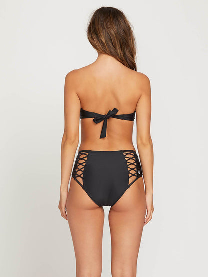Simply Solid Bandeau Top - Black