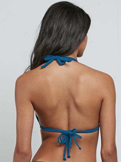 Simply Solid Halter Top - Ocean