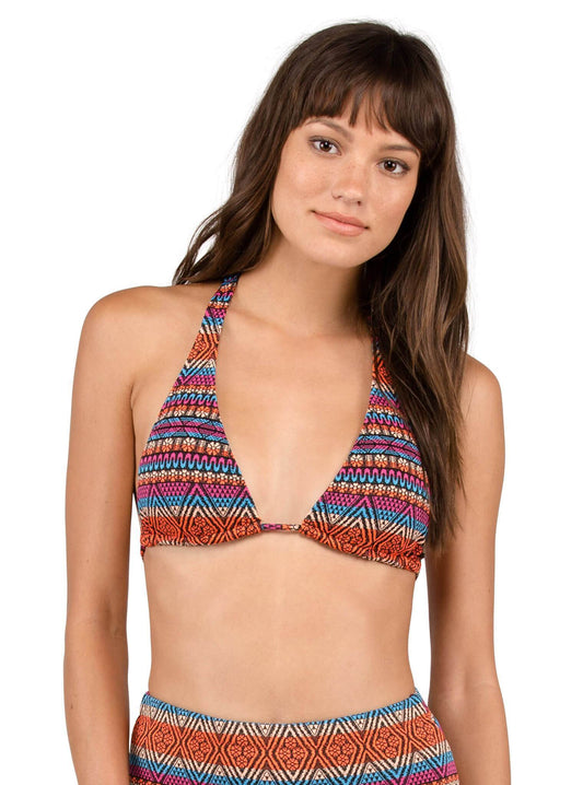Seas The Day Halter Top - Firecracker