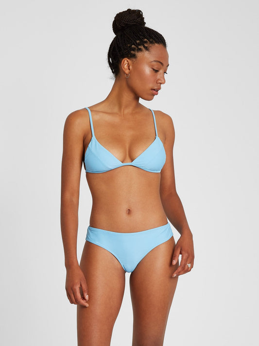 Simply Solid Triangle Bikini Top - Coastal Blue