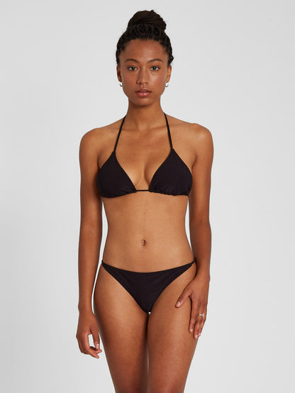 Simply Mesh Triangle Bikini Top - Black