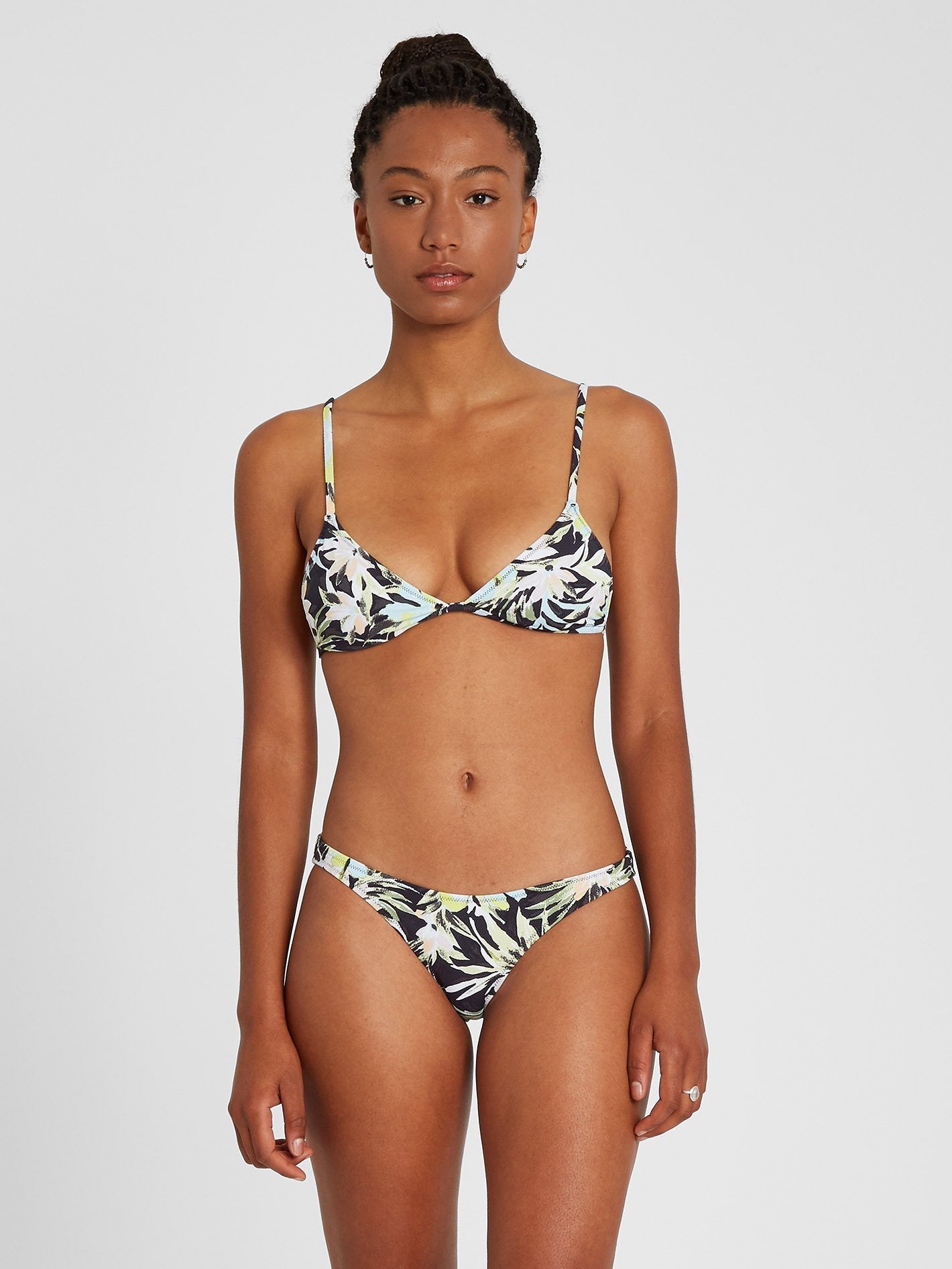 Off Tropic Triangle Bikini Top - Multi