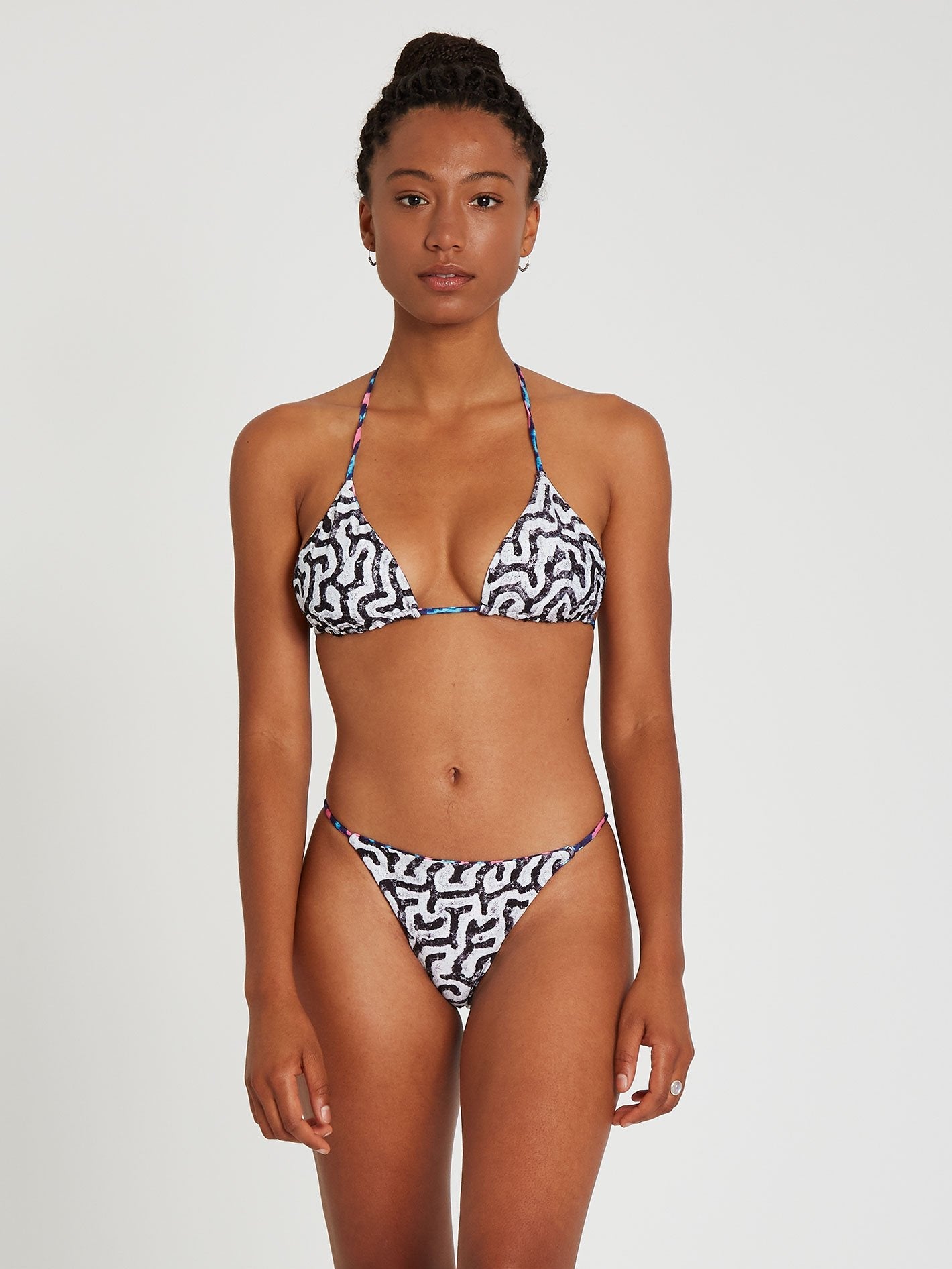 Coral Morph Triangle Bikini Top - Multi