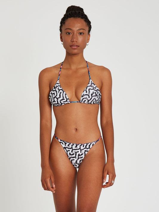 Coral Morph Triangle Bikini Top - Multi