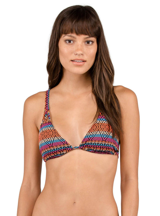 Seas The Day Triangle Top - Firecracker
