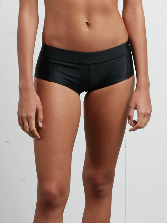 Simply Solid Boy Cut Bottoms - Black