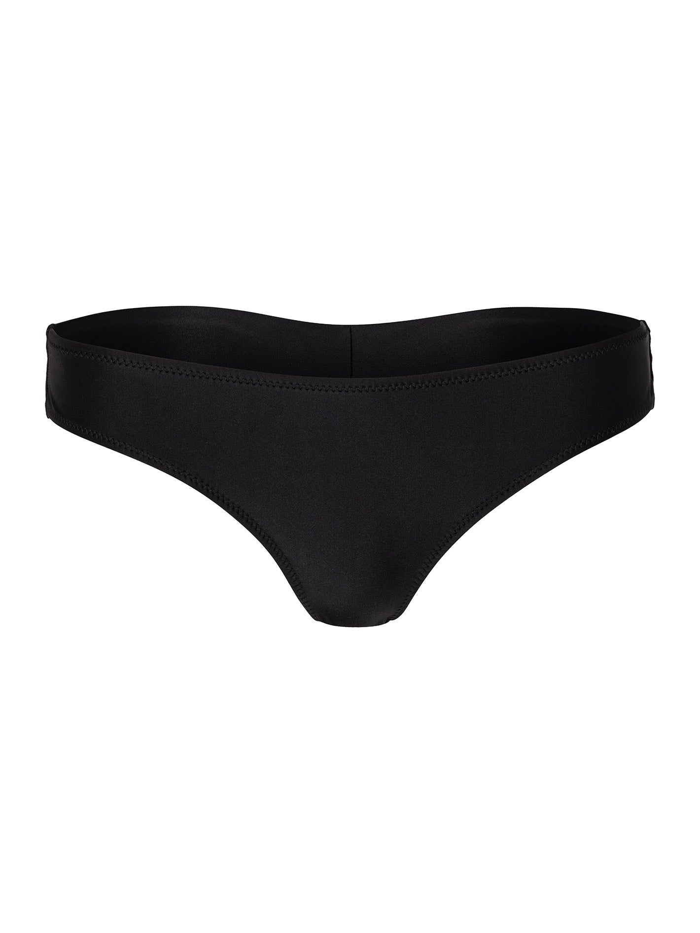 Simply Solid Cheekini Bikini Bottom - BLACK