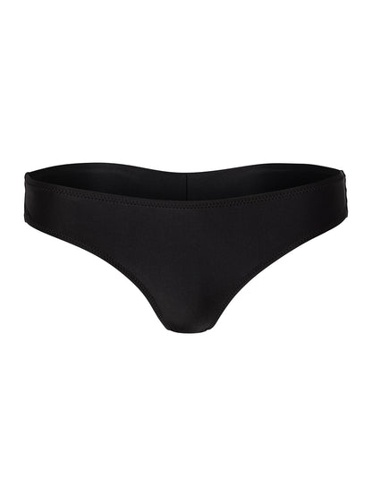 Simply Solid Cheekini Bikini Bottom - BLACK