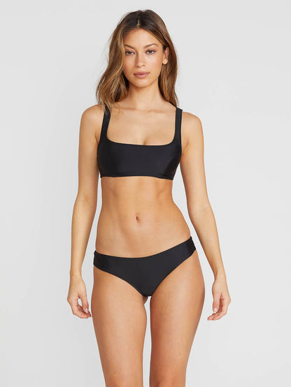 Simply Solid Cheekin Bikini Bottom - Black