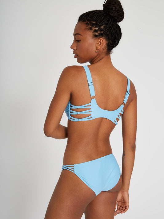 Simply Solid Full Bikini Bottom - Coastal Blue
