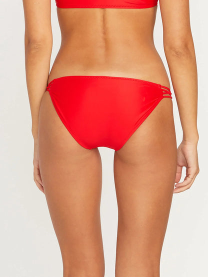 Simply Solid Full Bikini Bottom - CANDY APPLE