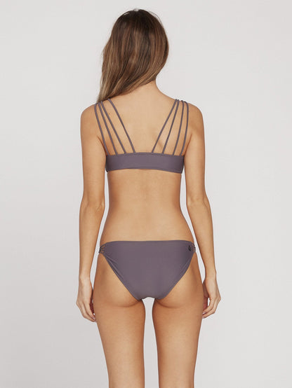 Simply Solid Full Bikini Bottom - Steel Purple