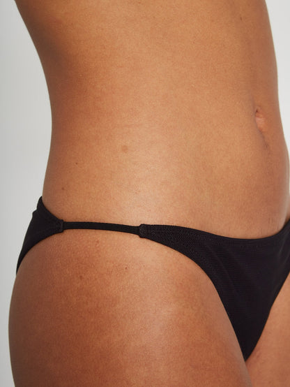 Simply Mesh Skimpy Bikini Bottom - Black