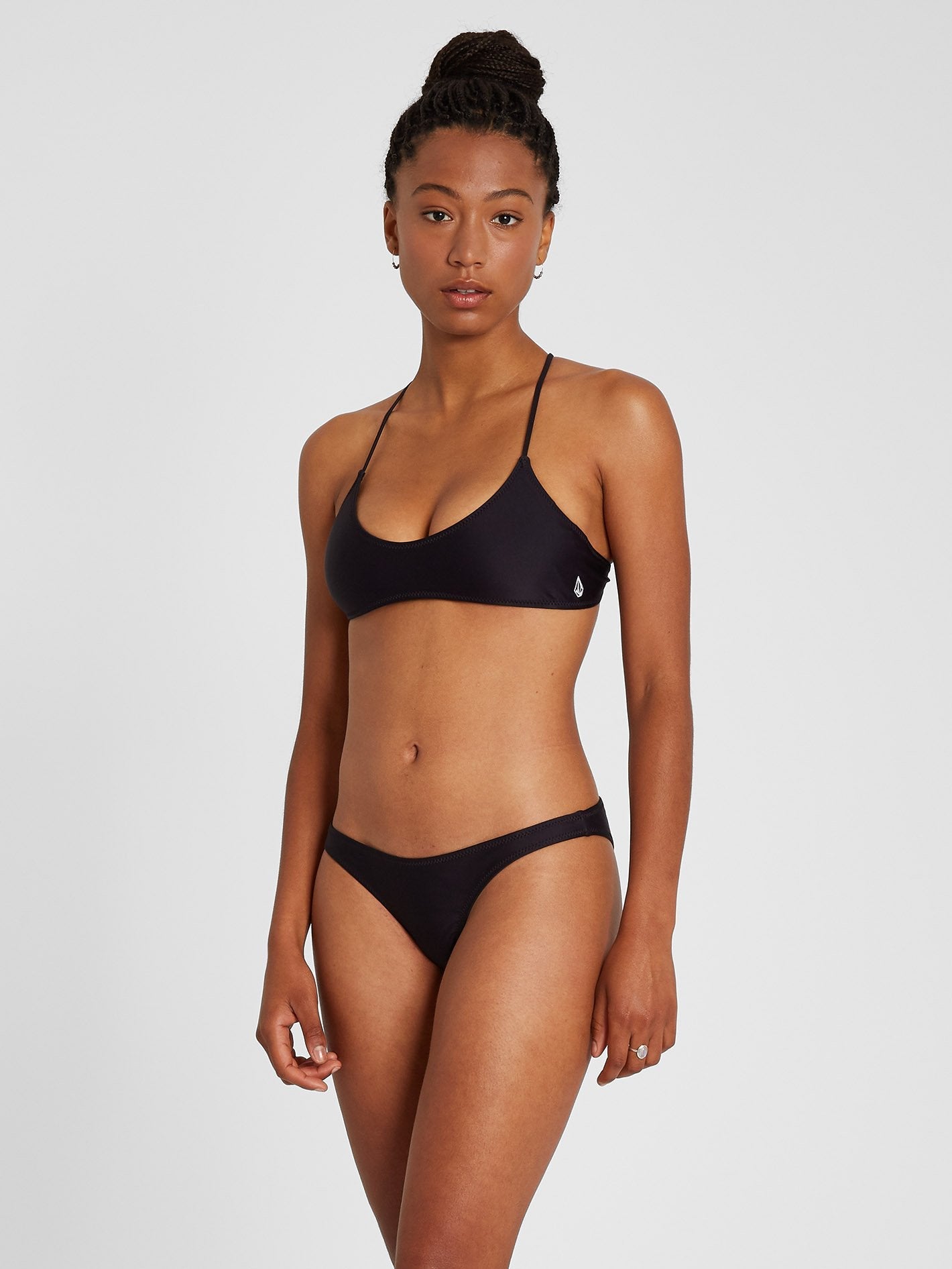 Simply Solid Skimpy Bikini Bottom - Black
