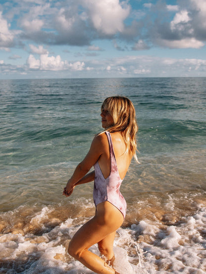 Follow The Cloud 1 Piece Swimwear - EGGPLANT