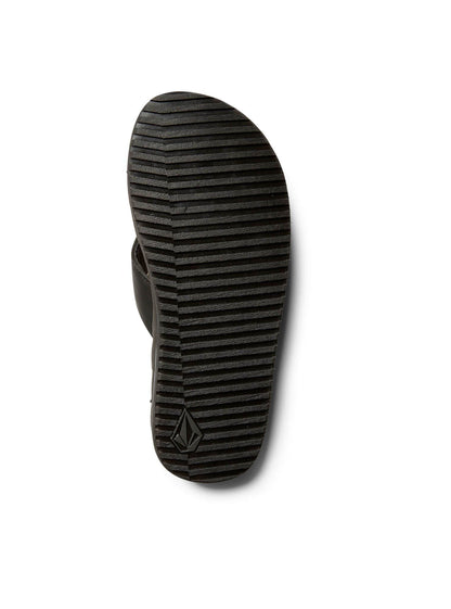 Recliner Leather Sandals - New Black