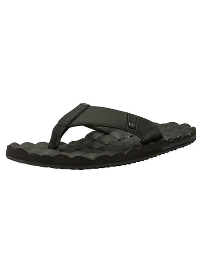 Recliner Leather Sandals - New Black