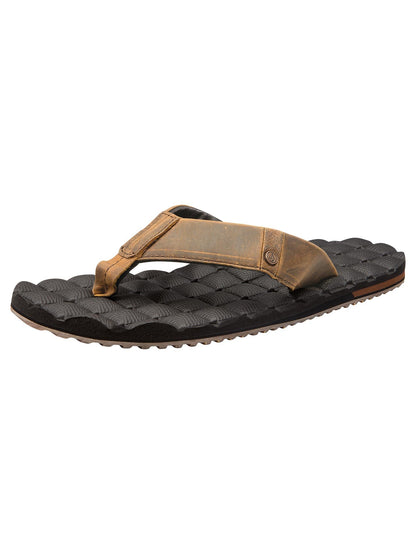 Recliner Leather Sandals - Vintage Brown