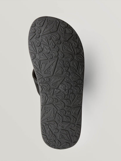 Recliner Sandals - BLACK WHITE