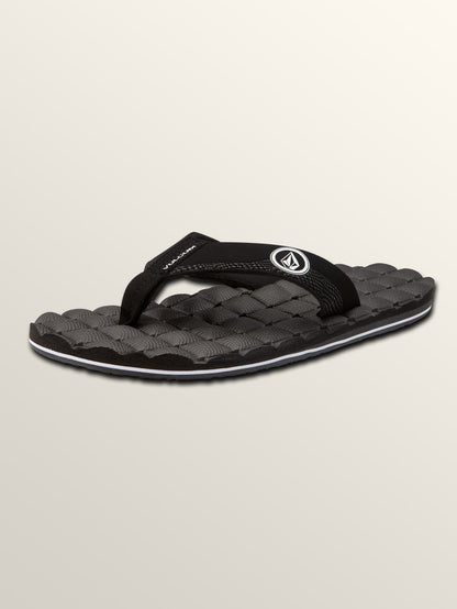 Recliner Sandals - BLACK WHITE