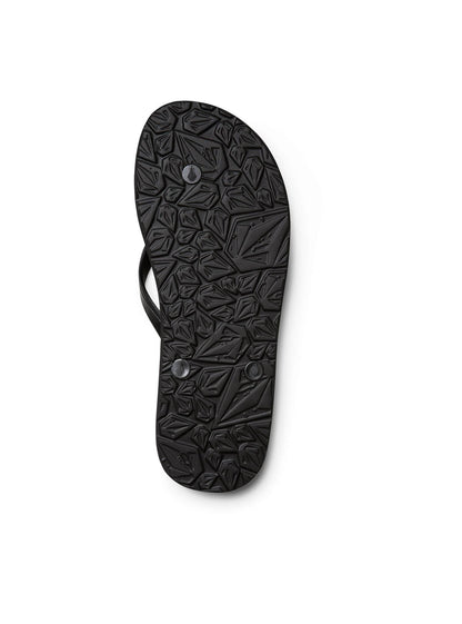 Rocker Solid Sandals - Black