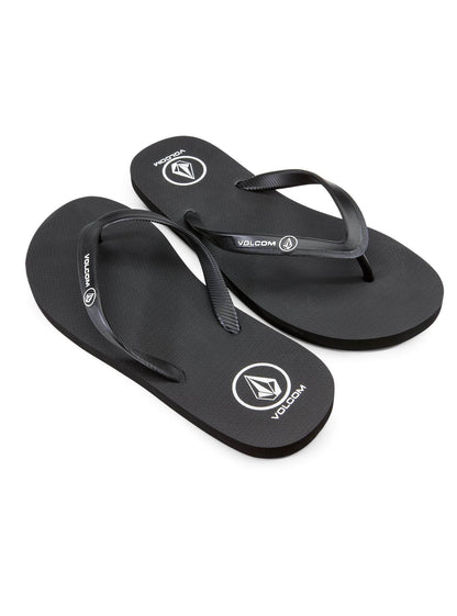 Rocker Solid Sandals - Black