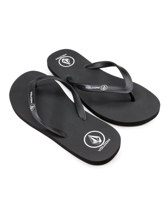 Rocker Solid Sandals - Black