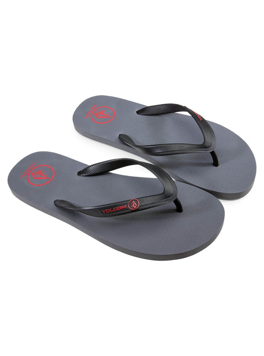 Rocker Solid Sandals - Black Top