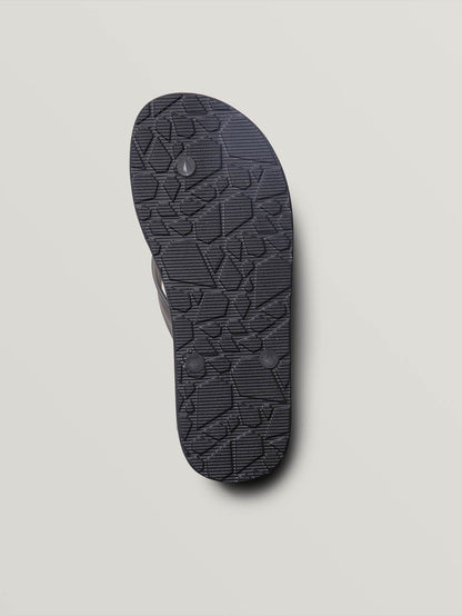 Recliner Rubber 2 Sandals - Black Grey