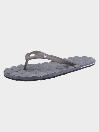 Recliner Rubber 2 Sandals - Black Grey